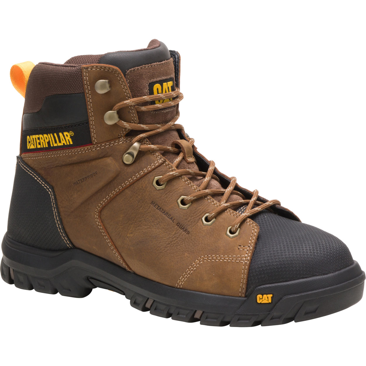 Caterpillar Boots South Africa - Cat Men's Wellspring Safety Boots Brown VC3869721